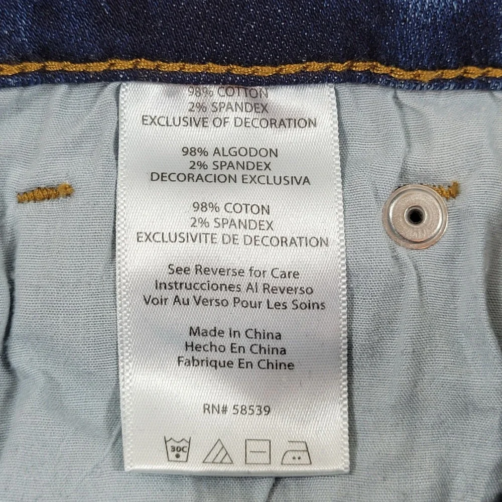 STS Blue Piper Ankle Skinny Jeans Womens 27 Blue Excellent Distressed Pearl Gem‎